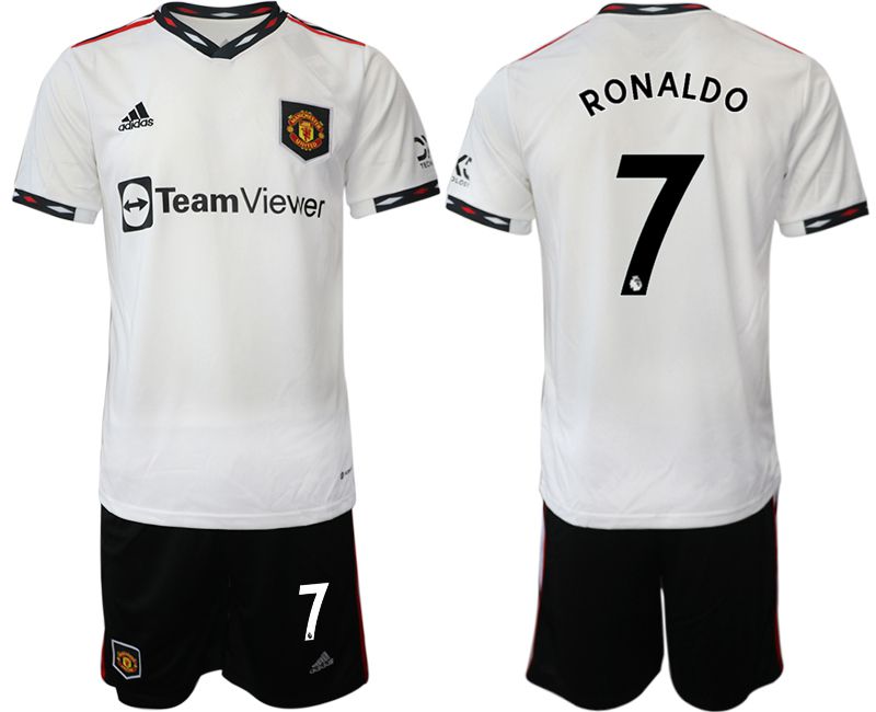 Men 2022-2023 Club Manchester United away white #7 Soccer Jersey